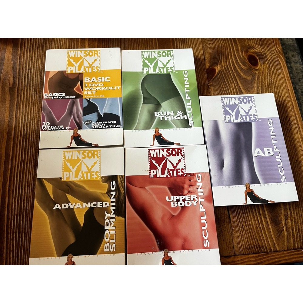 Windsor Pilates Basic Workout 3 DVD Set Of 7 Basics Accelerated Body Sculpting